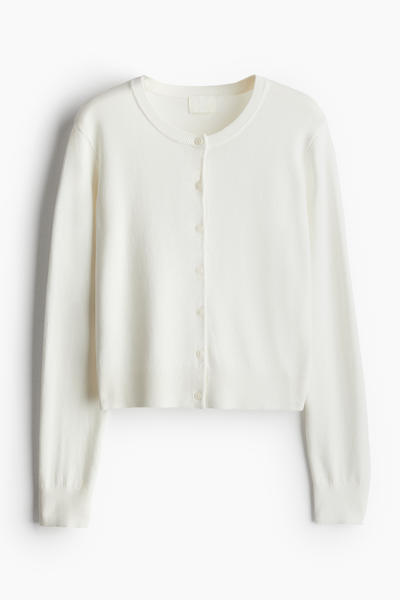 Fine knit cardigan