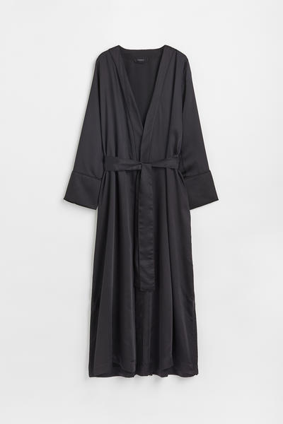 Satin robe