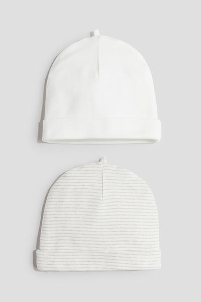 2-pack cotton hats
