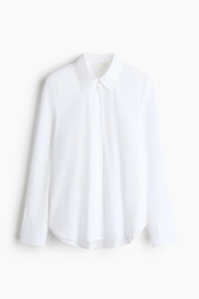 Cotton blend shirt