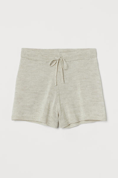 Fine-knit shorts