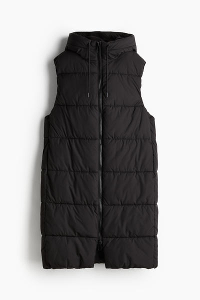 Hooded puffer vest