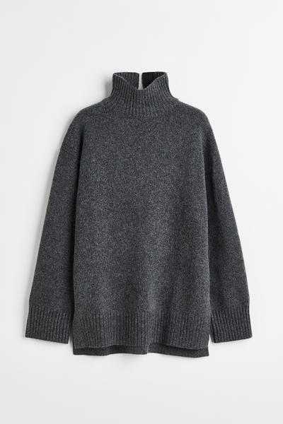 Oversized roll neck