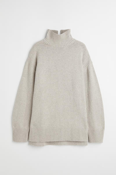 Oversized turtleneck sweater