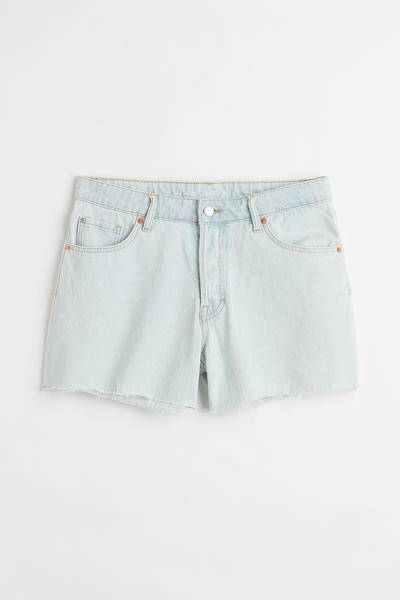 Boyfriend low denim shorts