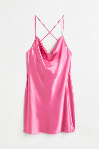 Short satin dress