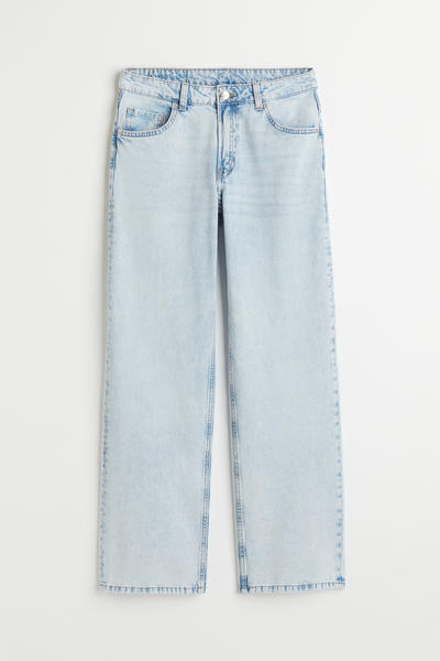 Wide low waist jeans