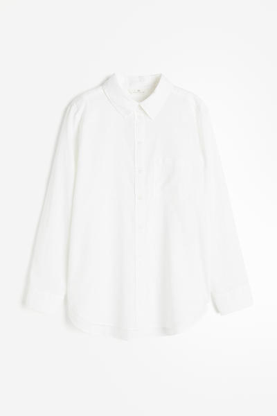 Linen blend shirt