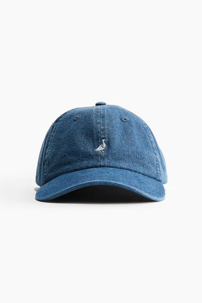 Embroidered cotton cap