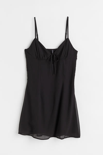 Cutout chiffon dress