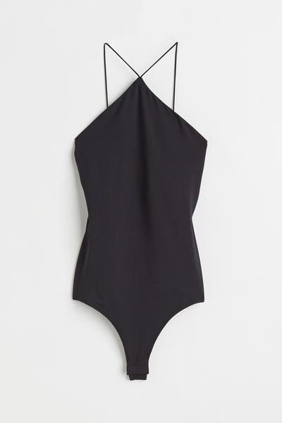 Jersey g-string bodysuit
