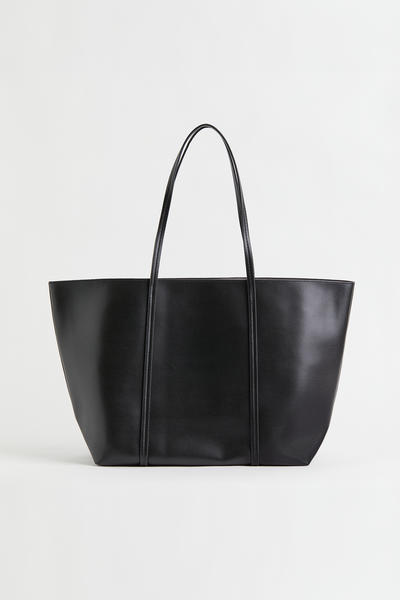 Black shopper bag