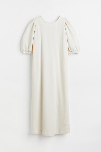 Waffle jersey dress