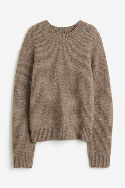 Rib knit jumper