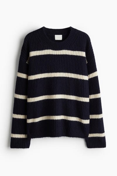 Rib knit jumper