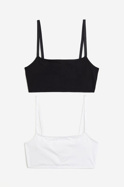Padded cotton tank tops