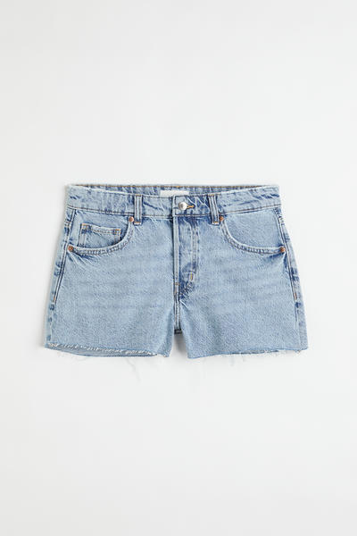 Low waist denim shorts