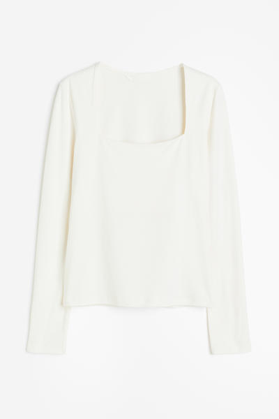 Long-sleeve jersey top