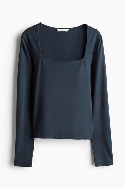 Long sleeve jersey top