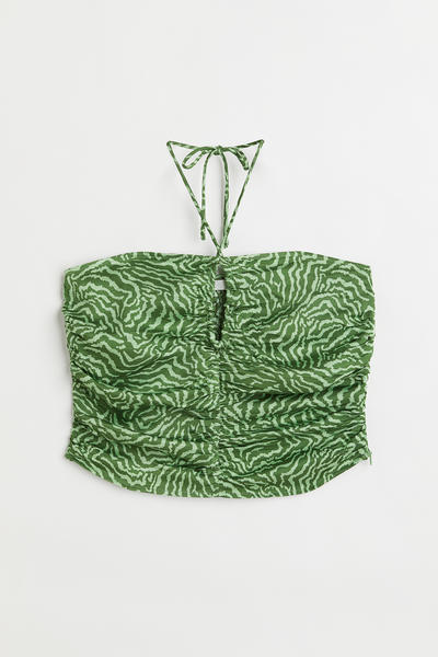 Satin halterneck top