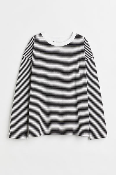 Oversized jersey top