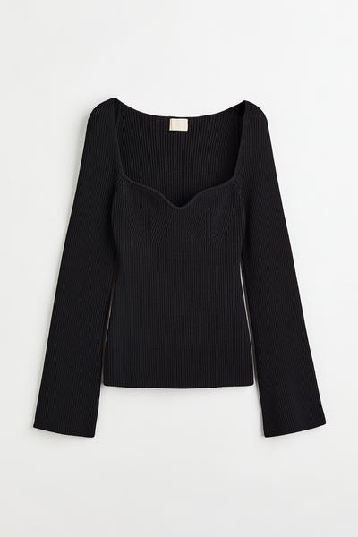Rib knit top