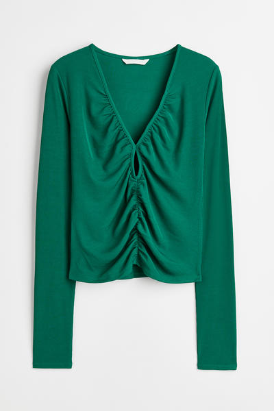 Ruched cropped top