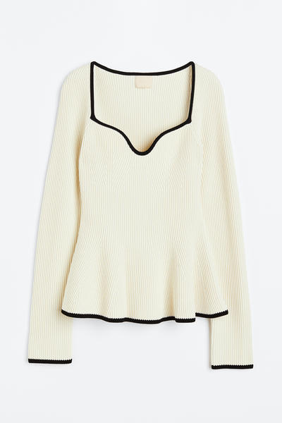 Rib knit top