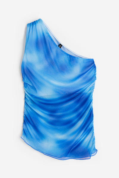 Ruched One Shoulder Top
