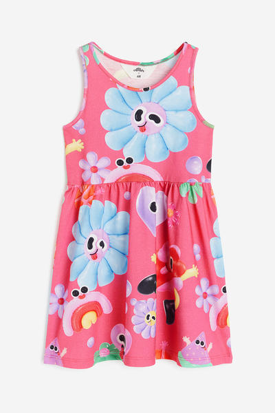 Printed jersey dress