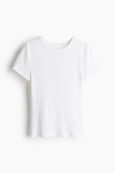 Rib modal t-shirt
