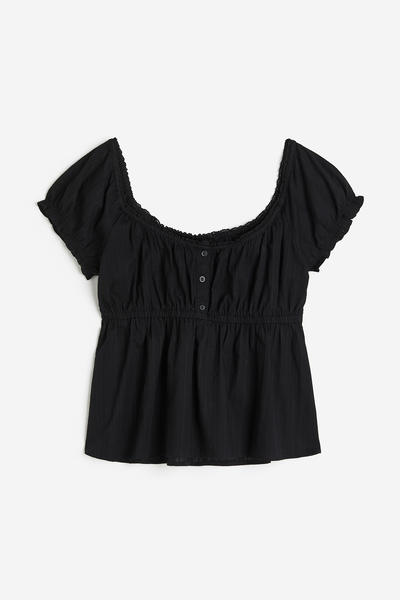 Lace trim blouse