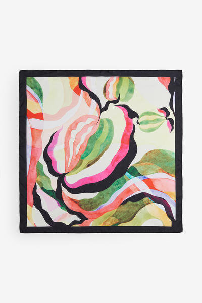 Satin neck scarf