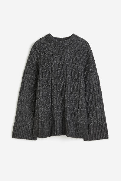 Cable knit sweater