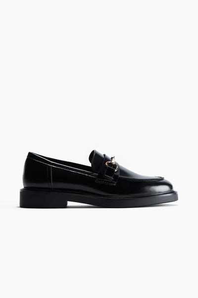 Black loafers