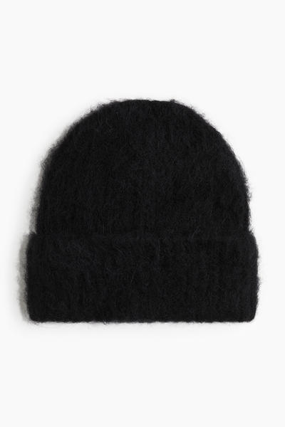 Alpaca Blend Ribbed Beanie