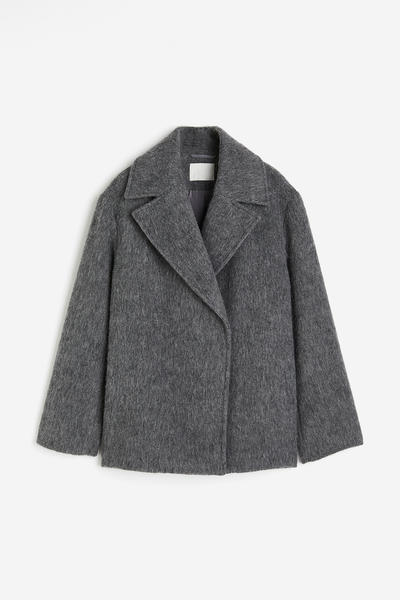 Double-breasted wool jacket