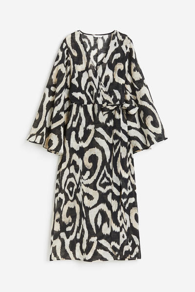 Long wrap dress