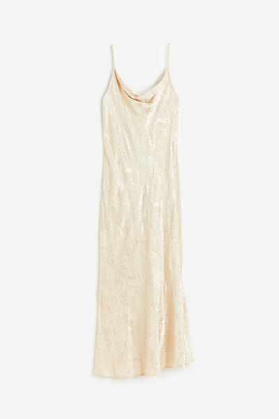 Jacquard slip-in dress