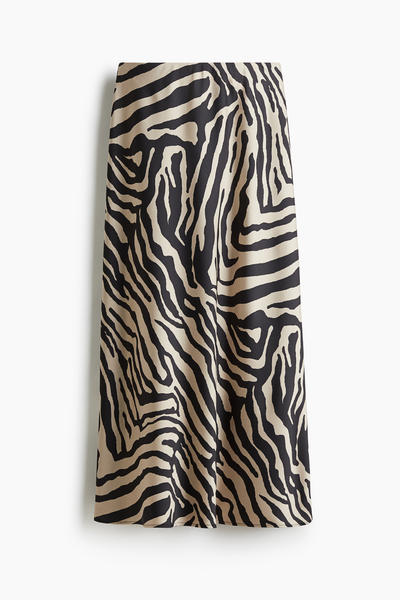 Midi skirt zebra print