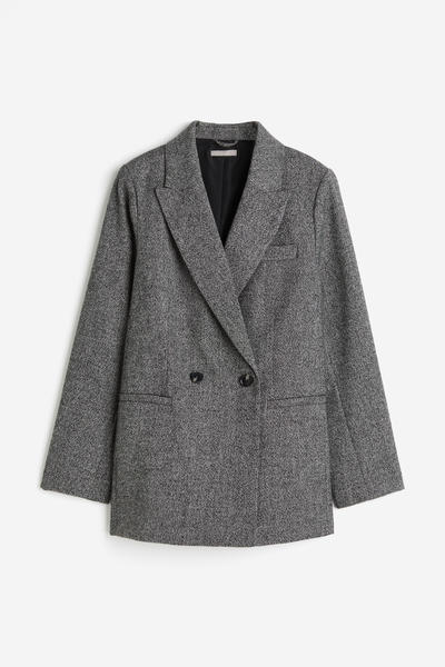 Oversized double-breasted blazer
