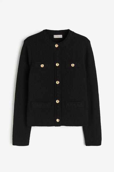 Structured knit cardigan