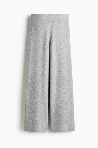 Fine-knit trousers