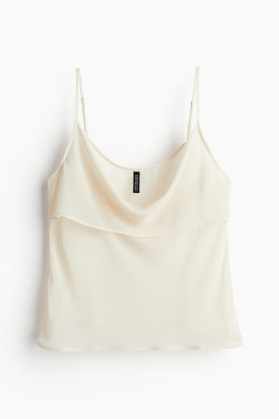 Waterfall neckline top