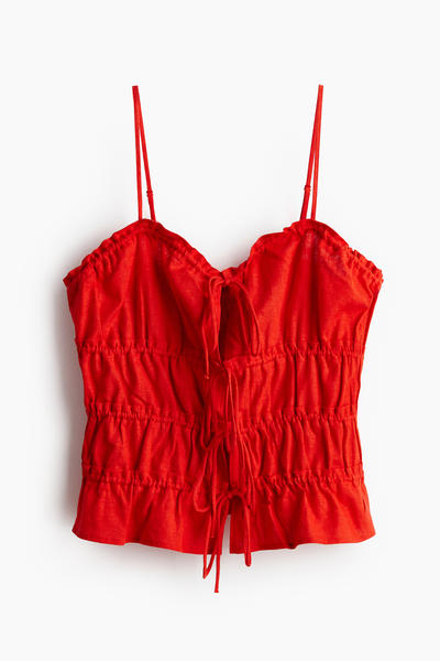 Adjustable drawstring cami