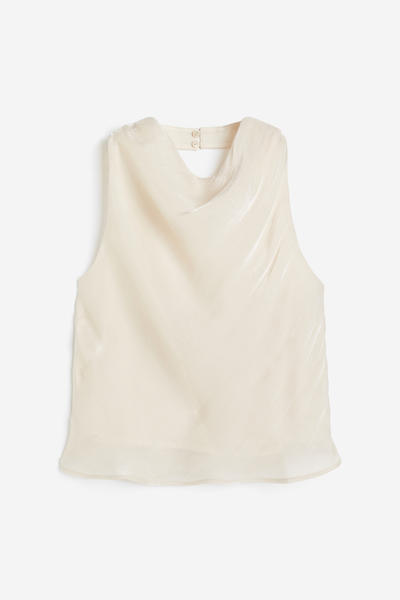 Halterneck satin top