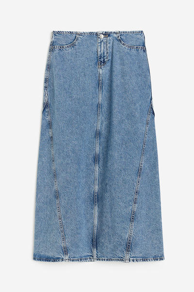 Maxi denim skirt