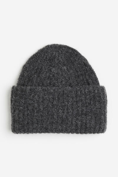 Rib knit beanie