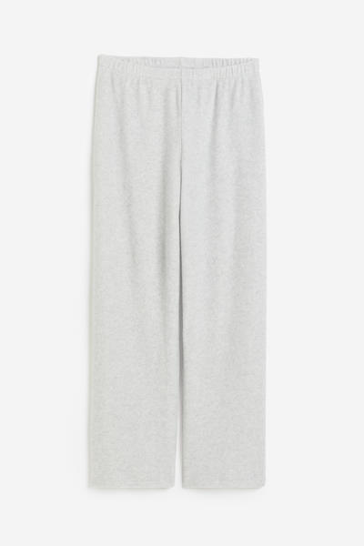 Straight jersey trousers