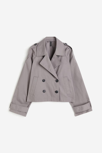 Short twill sailor jacket